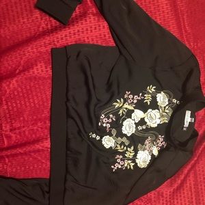 Floral  print on the back